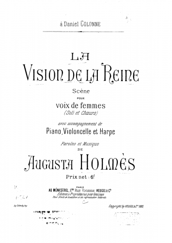 Holmès - La vision de la reine - Score