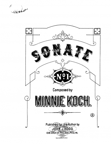 Koch - Piano Sonata No. 1 - Complete (?) Score
