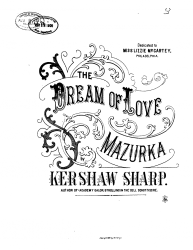 Sharp - Dream of Love - Score