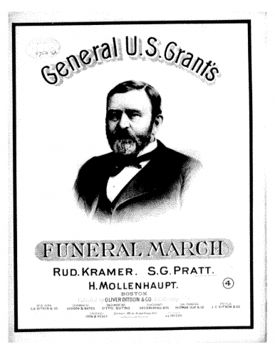 Pratt - General Grant's Funeral March - Score