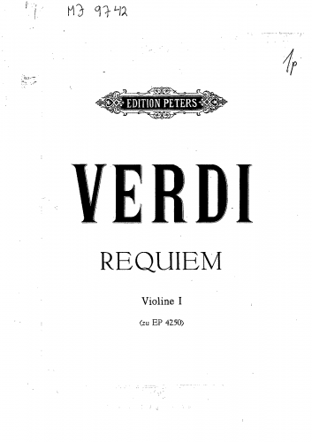 Verdi - Requiem - Violins I