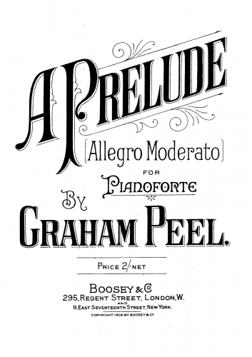 Peel - A Prelude (Allegro moderato) - Score