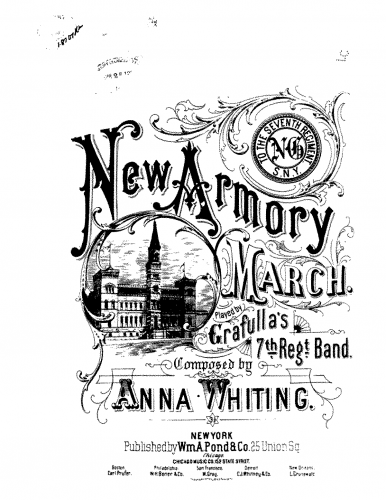 Whiting - New Armory March - For Piano Solo - Score