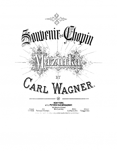 Wagner - Souvenir de Chopin - Score