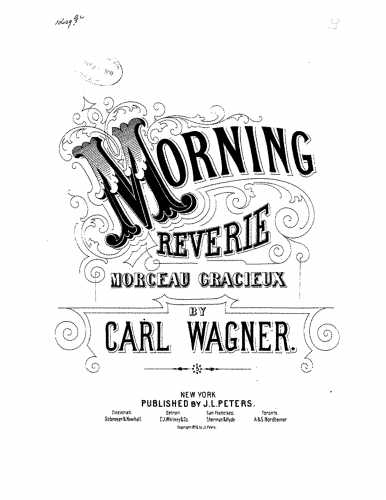 Wagner - Morning Reverie - Piano Score - Score