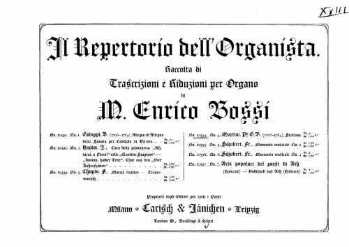 Martini - Siciliana - Score