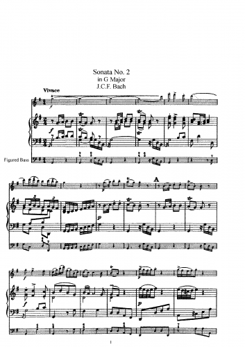 Bach - Flute Sonata No. 2 in G major - Score and Flute Part