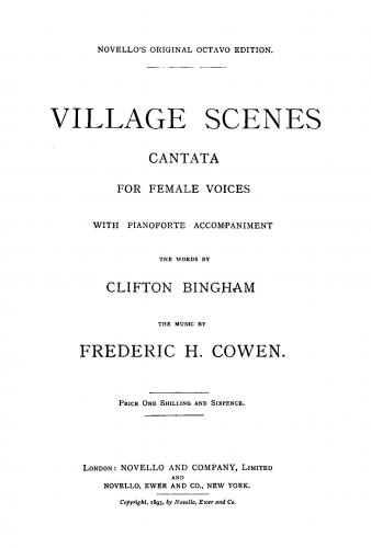 Cowen - Village Scenes - Score