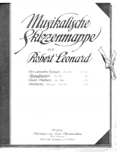 Leonard - Abendfrieden - Score
