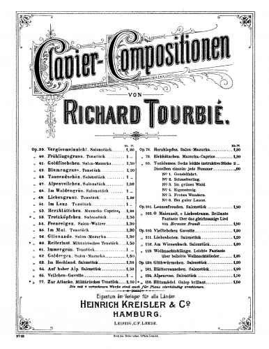 Tourbié - Immergrün - Score