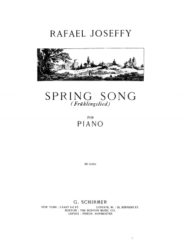 Joseffy - Spring Song - Score