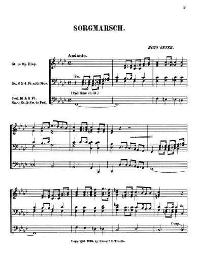 Beyer - Sorgmarsch - Score