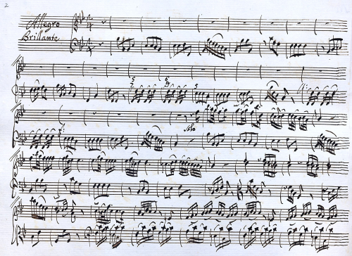 Felici - Harpsichord Concerto in B-flat major - Harpsichord part