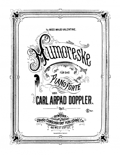 Doppler - Humoreske - Score