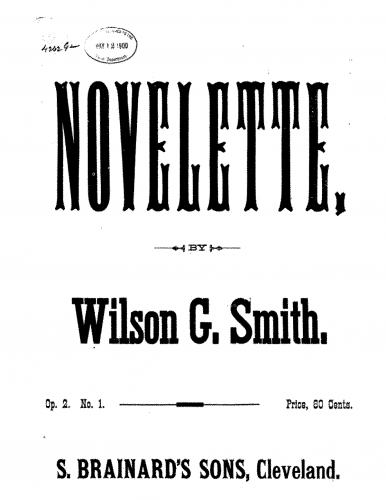 Smith - Pieces - Piano Score - 1. Novelette