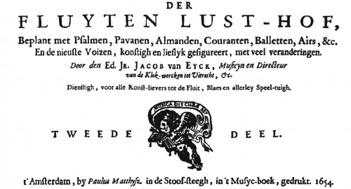 Eyck - Der Fluyten Lust-Hof, tweede deel - Complete Book