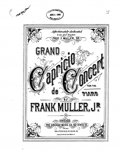 Mueller Jr. - Grand Capriccio de Concert - Score