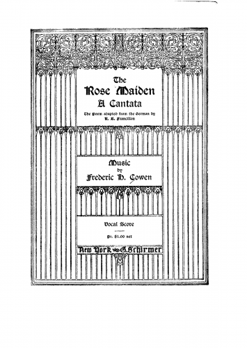 Cowen - The Rose Maiden, Op. 3 - Vocal Score - Score