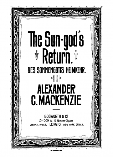 Mackenzie - The Sun-God's Return - Vocal Score - Score