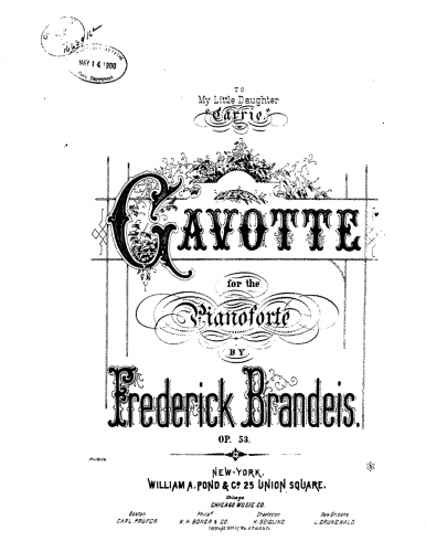 Brandeis - Gavotte - Score