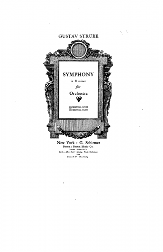 Strube - Symphony - Score
