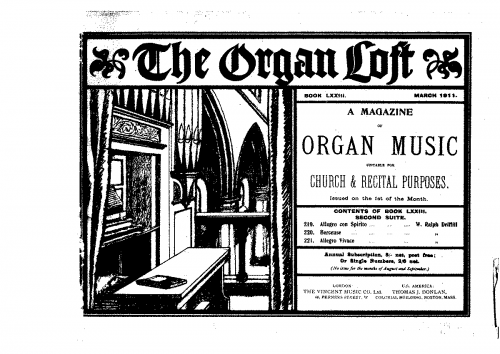 Driffill - Suite No. 2 in E minor - Organ Scores - Score