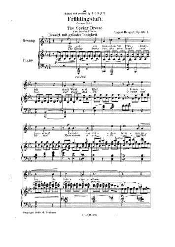 Bungert - Lieder einer Königin II - Score