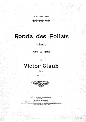 Staub - Ronde des Follets - Score