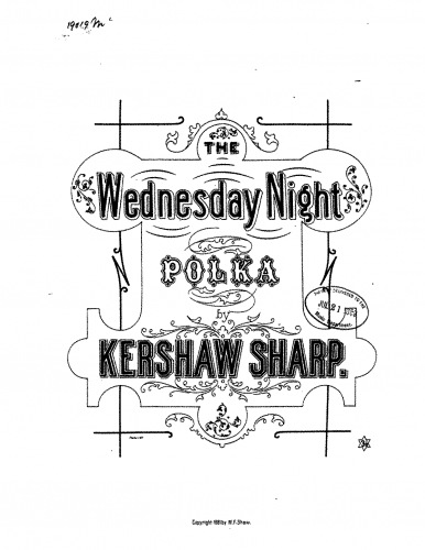 Sharp - The Wednesday Night Polka - Piano Score - Score
