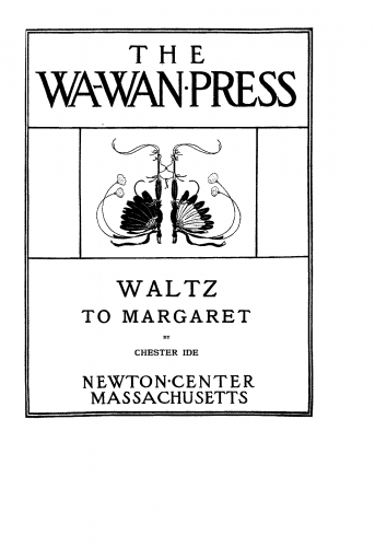 Ide - Waltz - To Margaret - Score