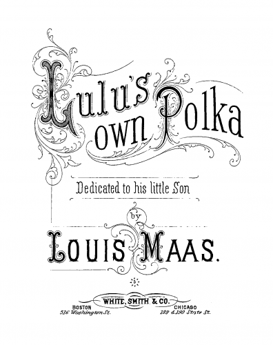 Maas - Lulu's Own Polka - Piano Score - Score