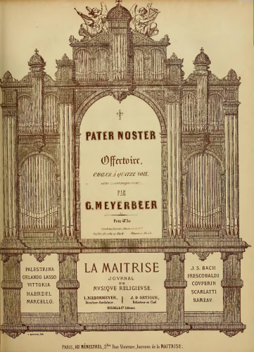 Meyerbeer - Pater noster - Score