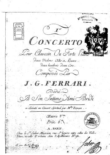 Ferrari - Piano Concerto - Piano solo