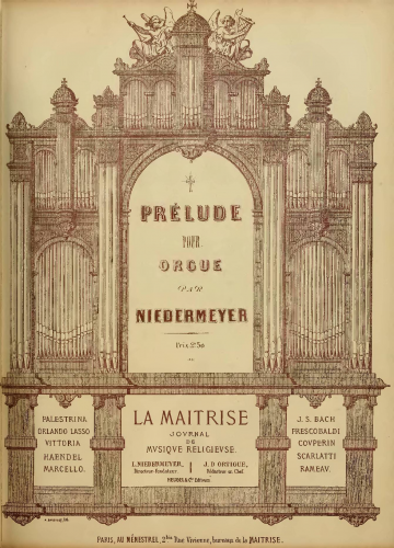 Niedermeyer - Prelude - Score
