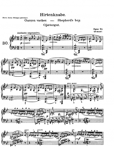 Grieg - Lyric Pieces, Op. 54 - Score