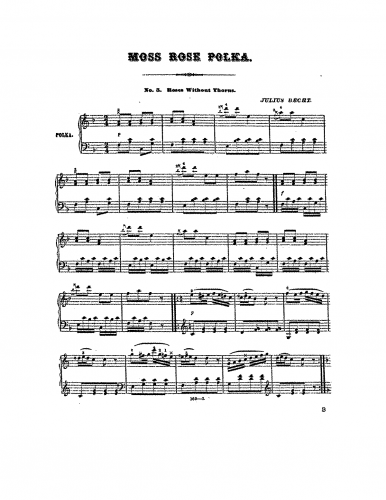 Kinkel - Moss Rose Polka - Piano Score - 5. Rose without Thorns