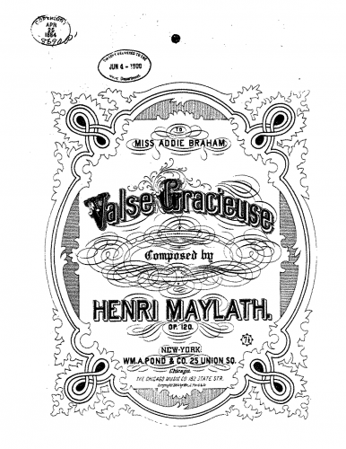 Maylath - Valse gracieuse - Piano Score - Score