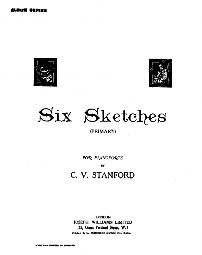 Stanford - Six Sketches - Score