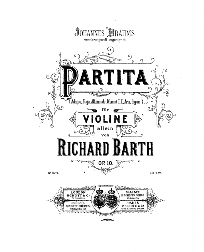 Barth - Partita - Score