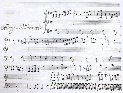 Ferretti - Sonata no. 3 for Harpsichord and Violin - Score