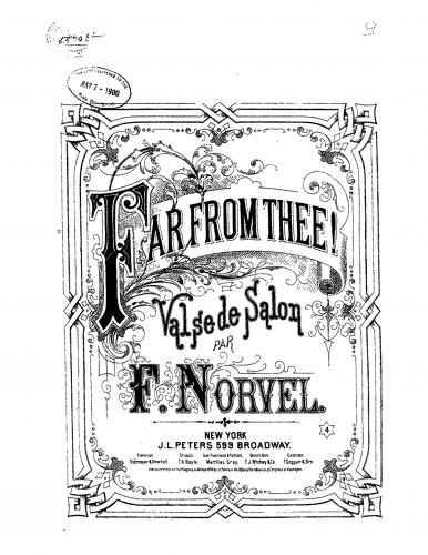 Norvel - Far From Thee - Piano Score - Score