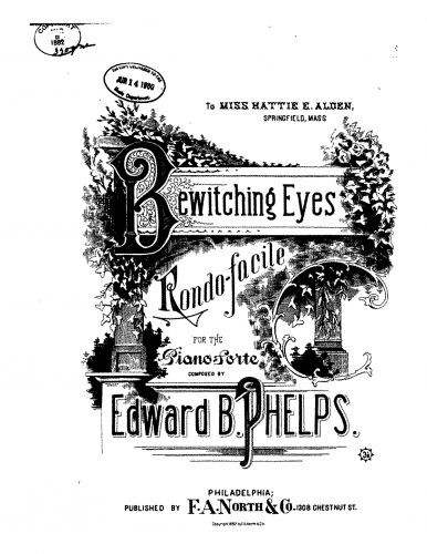 Phelps - Bewitching Eyes - Piano Score - Score