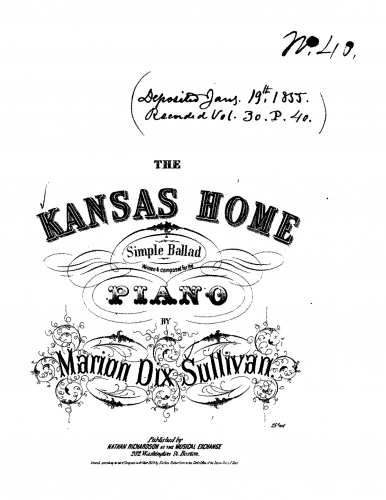 Sullivan - The Kansas Home - Score
