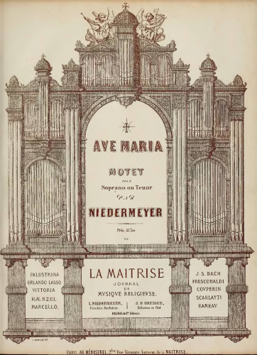 Niedermeyer - Ave Maria - Score