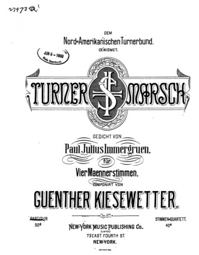 Kiesewetter - Turner-Marsch - Score