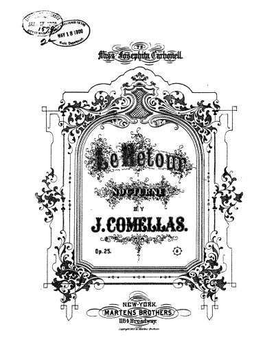 Comellas - Le retour - Piano Score - Score