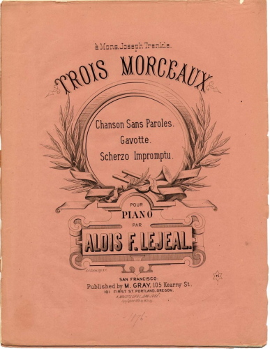 Lejeal - 3 Morceaux - Piano Score - Score