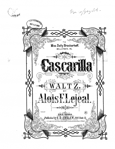 Lejeal - Cascarilla - Piano Score - Score