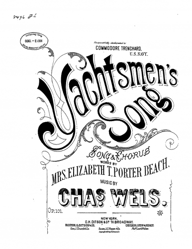 Wels - The Yachtsmen's Song - Score