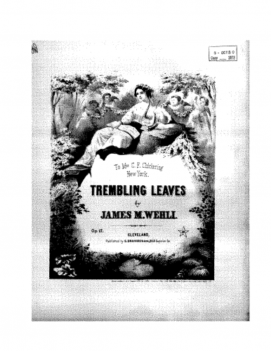 Wehli - Trembling Leaves - Piano Score - Score
